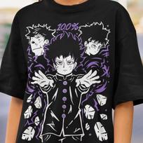 Unisex, Mob Psyhco 100 Shirt, PsychoHelmet Anime Shirt, Funny Shigeo and Dimple, Japanese Anime Otaku GIFT, Psycho Manga, Psyhco 100 Tshirt M