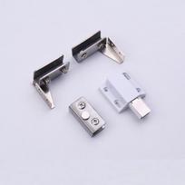 Double Head Magnetic Catch Stainless Steel Glass Door Hinge