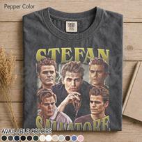Stefan Salvatore The Vampire Diaries Vampire Brother Tee, Retro Supernatural TV Show Shirt, Gift for Fantasy Drama Fan Gothic Love Design FD XL