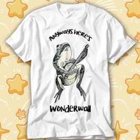 Frog Toad Anyways Here's Wonderwall Playing Banjo T-Shirt 523 3XL