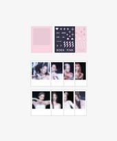 [BORNPINK] Blackpink POLAROID PHOTO + STICKER SET white