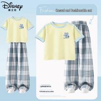 Disney Girls' Floral Summer Short Sleeve & Wide-Leg Pants Set 110