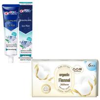 Crest 3D White Toothpaste & TUCUTUCU Night Pads Bundle