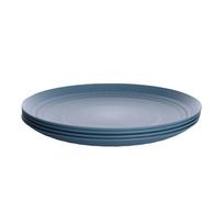 4PCS Heat-resistant Plastic Dessert Plate Reusable Salad Dish Dinner Plate  Outdoor 19.5 cm/7.68 in