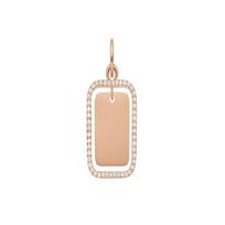 Daniel Wellington Zircon Square Alloy Pendant Men and Women Same Style Couple Style DW00400535 auksas