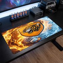 Hull City Football Print Large Mouse Pad, Anti-Slip Extended Gaming Desk Mat for Office Home 30cmx60cm（11.8x23.6inch）