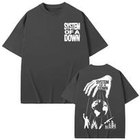 2026 System Of A Down Double Sided Print T Shirt Unisex Unisex Clothing Rock Fashion TShirts High Quality Short Sleeve Tees XL