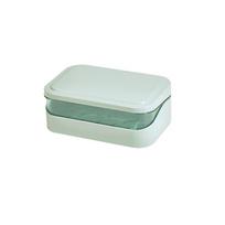 Portable Double Layer With Lid Drain Sponge Plate Soap Case Soap Dish Soap Container Soap Box