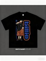 Billie 25 Tour Merchandise AmericanStyle Loose Cotton TShirts For Both Unisex And Unisex ShortSleeved Autumn Base Layers L