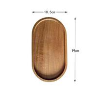Dishes Plates Customized Wood Service Tray Plate Wooden Coffee Snack Fruit Tea Cake Plate for Home Display Tray 19*10.5*1.5cm