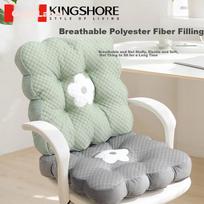 KING SHORE Chair Cushion Bean Bag Chair Pad, Breathable Seat Cushion for Student Dormitory And Office Chairs, Gray