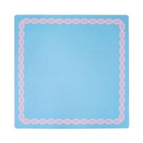 Waterproof Mahjong Desk Mat Large Size Soft Touch Fabric Protector With Pink Blue Green Yellow Designs for Card Board Games 31.5inch*31.5inch