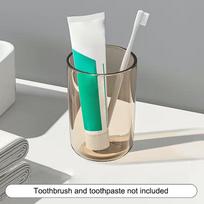 Couple Solid Color Transparent Mouthwash Cup Large Capacity Nordic Style Toothbrush Cup Transparent Mouthwash Plastic Cup A4