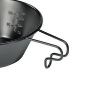 High Quality Titanium Coating with Handle Picnic Portable Outdoor Multi-purpose Stainless Steel Bowl M Size 12cm juoda