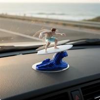 Automobilio prietaisų skydelio banglentininko dekoracija Inercinis sūpuoklinis drebantis statulėlė Nejudrus judesys Banglentininko vyro figūrėlė žalsvai mėlyna