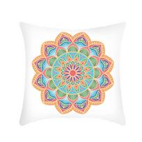 Creative Ethnic Style Mandala Sofa Pillowcase Home Sofa Pillowcase Short Plush Printed Cushion Decoration 45*45cm