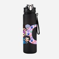 750Ml Water Bottle 26 English Letter K-Pop Demon Hunters Printed Large Capacity Drinking Cup Portable Outdoor Sports Water Cup Children Gift