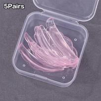 5Pair Silicone Eyelash Perm Pad Reusable Washable Shield Lifting Eyelash Curler Lashes Rods Makeup Tools rožinė