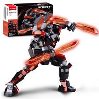 585PCS Dark Wanderer Mecha Building Blocks Robot Model Figures Joints Movable Assembly Toy Desktop Ornaments Kids Holiday Gifts
