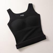 Seamless Thermal Camisole with Built-in Bra Pads M