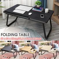 Foldable Dormitory Bed Laptop Stand Book Reading Laptop Studying Table NEW Foldable Adjustable Desk Shelf Size 55 x 32 x 25cm Maple
