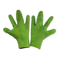 Svetimšalio kaukės ir pirštinės suaugusiems, Helovino baisi kaukė, Helovino svetimšalio Cosplay kostiumo rekvizitas, Helovino svetimšalio Cosplay kostiumas C green