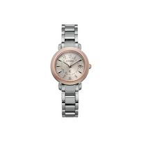 Citizen C Series Eco-Drive Titanium Pink Gold Multi-Band Quartz Womens Watch Women watches ES9446-54W Regular Watch Box,Two-Tone Gold Watch Case