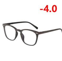 Saulės fotochrominiai lęšiai Baigti trumparegystės akiniai Unisex Retro medžio spalvos Chameleonas trumparegiški akiniai 0 -1.0 -1.5 -Iki -4.0 gray