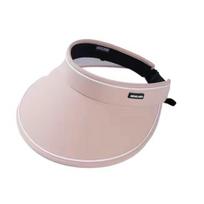 Women Sun Hat Empty Top Adjustable Buckle Foldable Outdoor Cap Summer Cycling Hiking Air Circulation Hat rožinė
