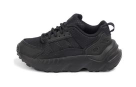 Adidas Originals ZX 22 Abrasion Resistant Lightweight Cushioning Breathable Low top Kids' Running Shoes Black GZ1557 28