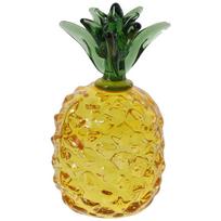 Citrine Crystal Crafts Yellow Pineapple Glass Pineapple Figurine Paperweight 1.65*3.14 Inch šviesiai pilka spalva