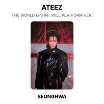 ATEEZ THE WORLD EP.FIN : WILL PLATFORM VER. Official Photocard SAN 06 black