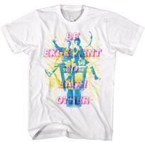 Bill and Ted Overlay White Adult T-Shirt XL
