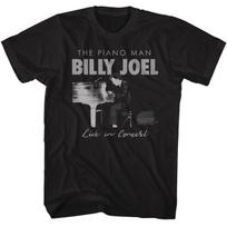 Billy Joel Monocolor Black Adult T-Shirt S