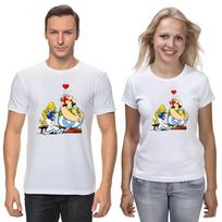 Asterix and obelix, Famous Characters Figure, Short Sleeve White-Black Men's / Women's T-Shirt F061 L
