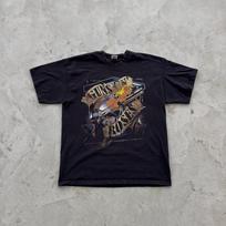Vintage Guns N Roses Graphic T-Shirt Band Tee Black Faded Rock Metal XL Y2K L