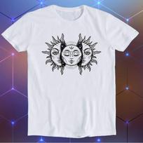 Sun Tarot Solar Eclipse Sun And Moon Psychedelic Tarot Tee Meme Movie Music Cool Funny Gift T-Shirt E770 M
