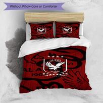 Al Ahly FC Printed Pattern Duvet Cover Set – includes 1 duvet cover and 2 matching pillowcases Bedroom decor Christmas gifts 135cm*200cm