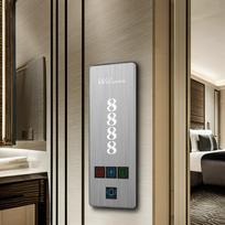 Greentech Modern Hotel DND Doorbell System Touch Panel Glass Doorplate Light Control 250V/110V Max. Voltage 40A Max. EU/UK/US (Silver,Stainless Steel) sidabras