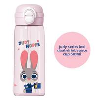 Cartoon Zootopia Judy Nick 700ml Tritan Kids Water Bottle With Straw For School Style C