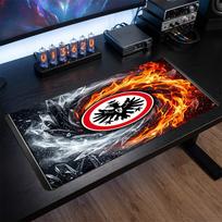 Eintracht Frankfurt Football Print Large Mouse Pad, Anti-Slip Extended Gaming Desk Mat for Office Home 30cmx60cm（11.8x23.6inch）