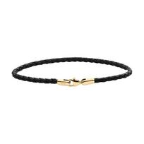Daniel Wellington Braided design Chrome-free tanned leather bracelet Unisex couple model Gold DW00401760 auksas
