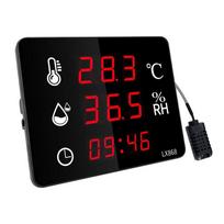 Digital Outdoor Thermometer Hygrometer Wall Mounted Clock Indoor Temperature Meter for Home With juoda