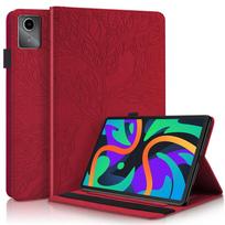 Tablet Coque for Lenovo Idea Tab 11 Case Tb336fu Emboss Tree Flip Wallet Stand Cover for Funda Xiaoxin Pad 11 2025 Case Tb335fc Idea Tab 11 tb336fu raudona