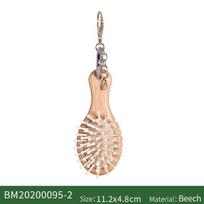 Eco-friendly Wood Massage Comb for Healthy Hair Growth, Professional OEM/ODM Bristle Cushion Paddle Hairbrush for Women