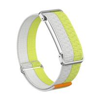 Metalinis apsauginis dėklas Nailoninis dirželis Google Fitbit Air Ypač plonas Svarstyklių lengvumo Kvėpuojantis Greitai nuimamas Atsarginis riešo dirželis geltona/pilka