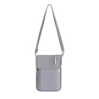 Waterproof Passport Pouch Adjustable Strap RFID Blocking Neck Wallet Smooth Zipper Multi-Pockets Credit Cards Holder pilka