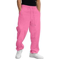 Men's Baggy Sweatpants Wide Leg Sweat Pants With Pockets M rožinė