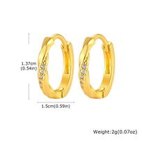 Mobius Twisted Huggie Hoop Earrings for Women, Geometric Micro Pave CZ Stone, 18K Gold Plated Waterproof  Ear Jewelry