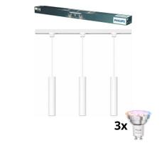 Philips - LED dimeriuojamas pakabinamas šviestuvas su laidu, skirtas EASYLINK bėgelių sistemai 3xGU10/4,7W/230V 1m baltas